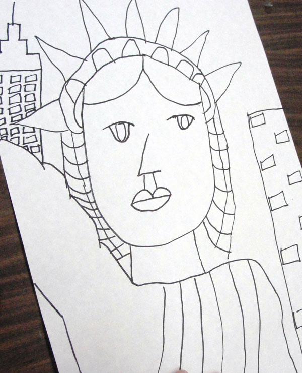 drawing-the-statue-of-liberty