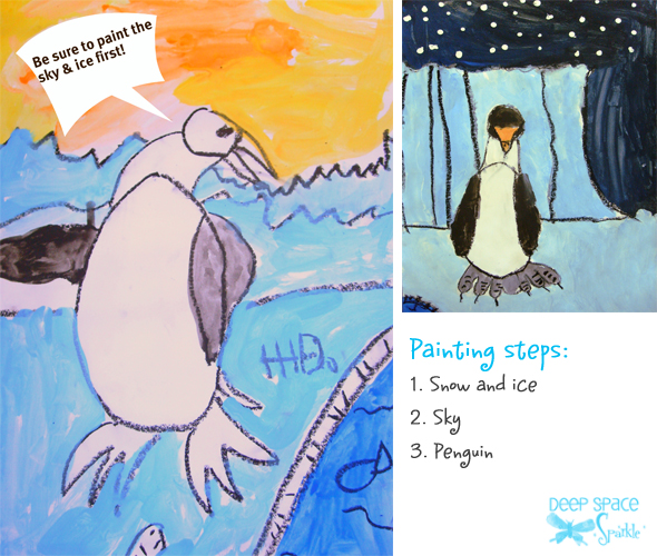 Penguin-painting-art-lesson