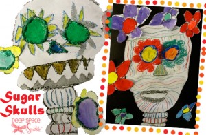 Sugar-skulls-art-lesson