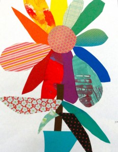 colorwheel bouquet art lesson