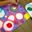 painting with circles painting with circles