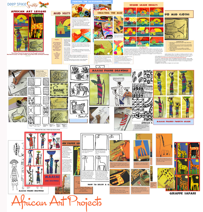 African Art Lesson Plans Deep Space Sparkle