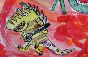 dancing dino