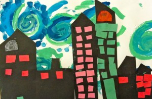 Van Gogh Style Cityscape