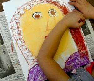 first grade self portraits