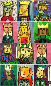 Royal Kings and Queens art project