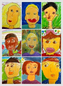 oil pastel portrait gallery