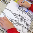 spiral-doodle art lesson