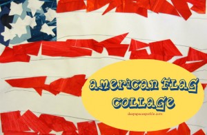 american flag art project