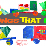 Truck Art Project using shape and painted paper