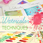 Children experiment with watercolor techniques. From DSS