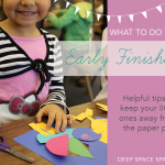 What to do with early finishers in the art room