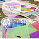 Easy tissue paper art project