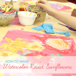 How to make a sunflower watercolor painting