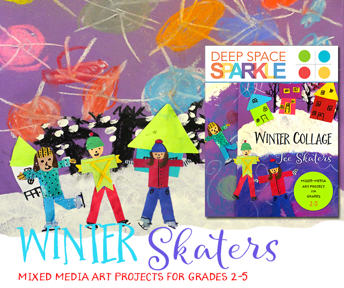 Winter Skaters Art Project