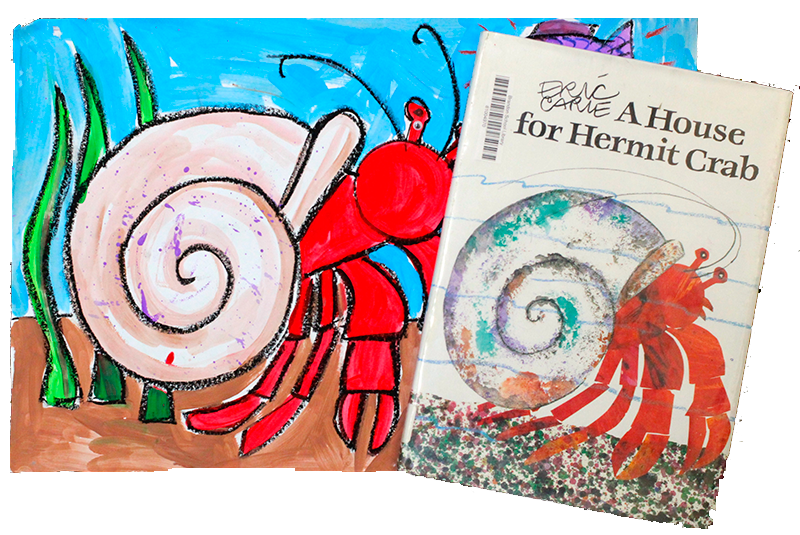 House for hermit crab art project House for hermit crab art project