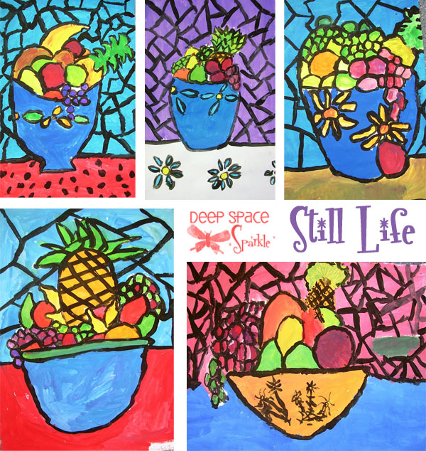Rouault Inspired Art Lessons: Still Life And Royalty Paintings | Deep Space Sparkle