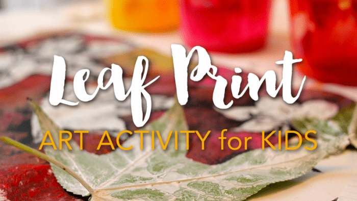 Fall Leaf Print Activity for Kids