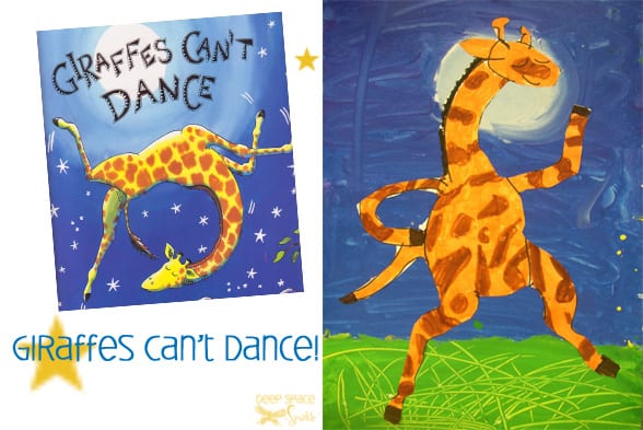 Giraffe's Can't Dance Art project for Kids