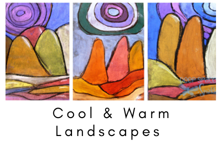 Kids Artists: Landscape with chalk pastels