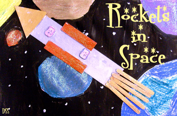 Rocket with Star DIY Paint Kit, Space Activities for Kids – Hunter Kouture