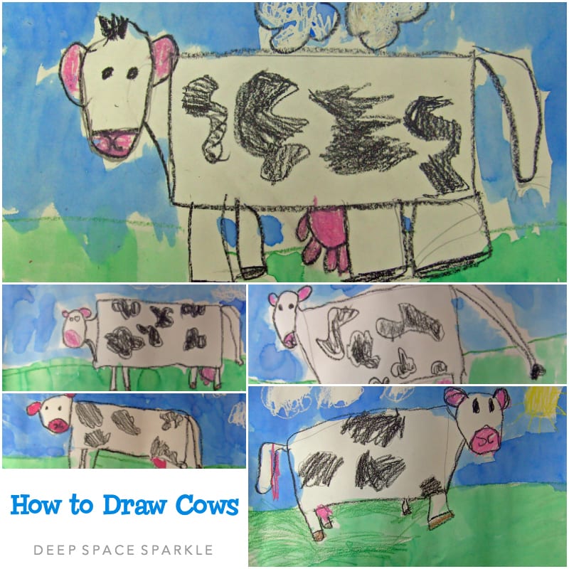 How to Draw Cows Art Lesson Gallery