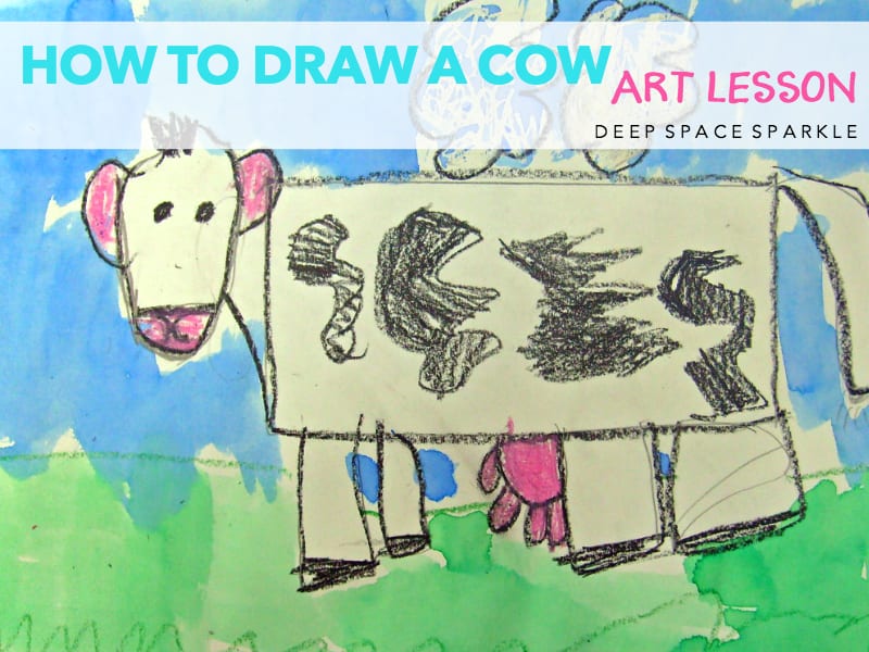 How to Draw a Cow Art Lesson