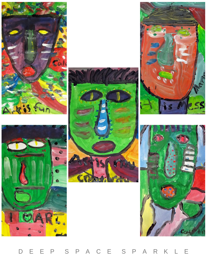 Fred Babb Expressive Faces Art Lesson Gallery