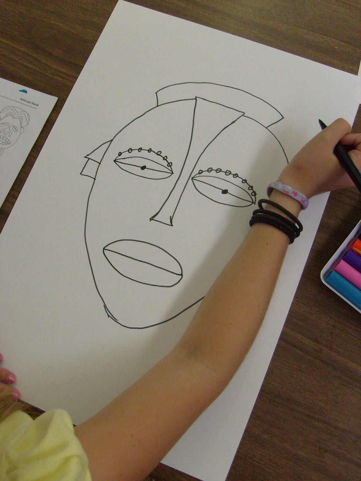 Drawing the Tribal Masks