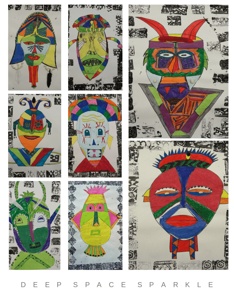 Tribal Masks Art Lesson Gallery