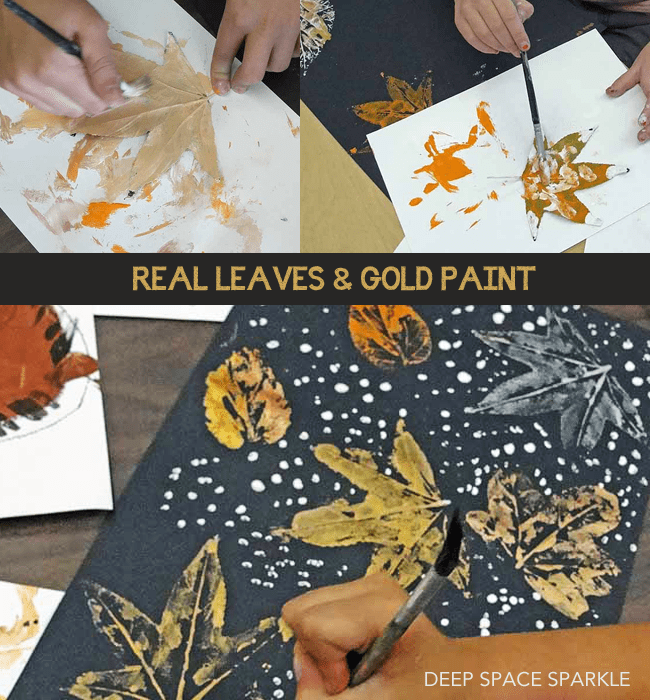 Inspired by the book Old Bear by Kevin Henkes, kids create a background of leaf prints and then add their painted bear. Great Fall or winter art and craft project for kids.