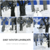 Easy Winter Landscape for Second and Third Grade | Deep Space Sparkle