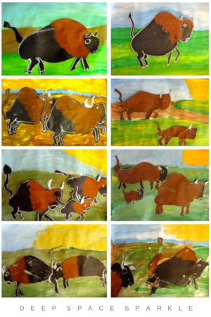 Buffalo Painting Art Project | Deep Space Sparkle
