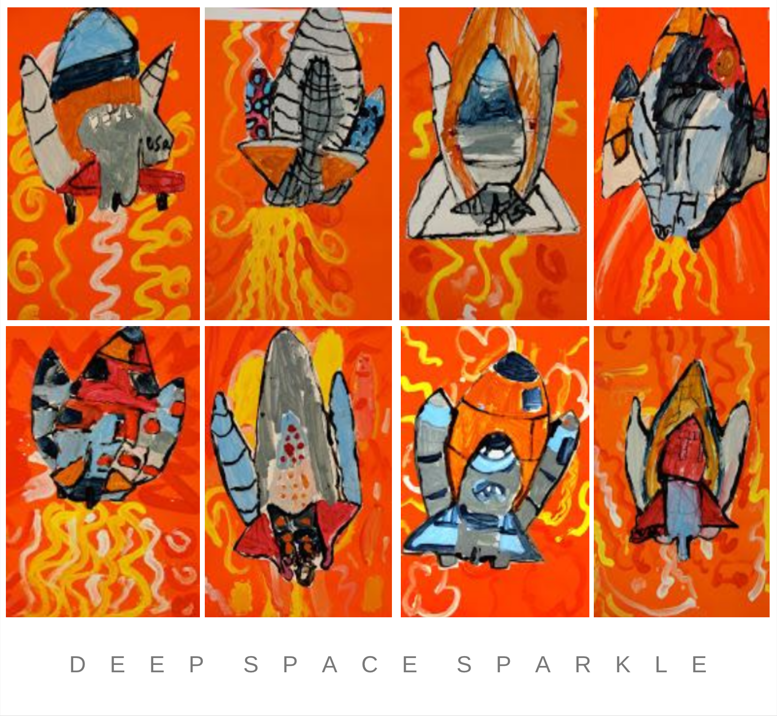 Space and Rocket Art Lesson and Gallery