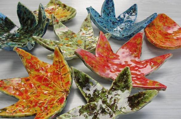 Leaf Bowl DIY - Easy Fall Crafts - Air Drying Clay How To 