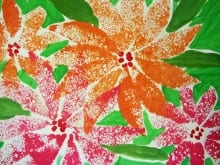 Poinsettia Print Project | Deep Space Sparkle
