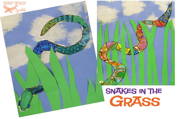 snake art lesson for second graders spring art