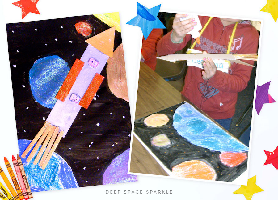 Art Projects Inspired by Earth Day Rocket Space Ship Project