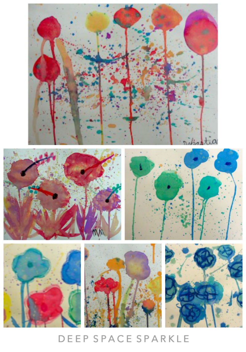 Watercolor Poppy Art Lesson Gallery