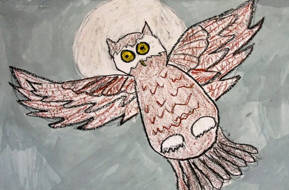 Kids Edition: Chalk Pastel Owl 