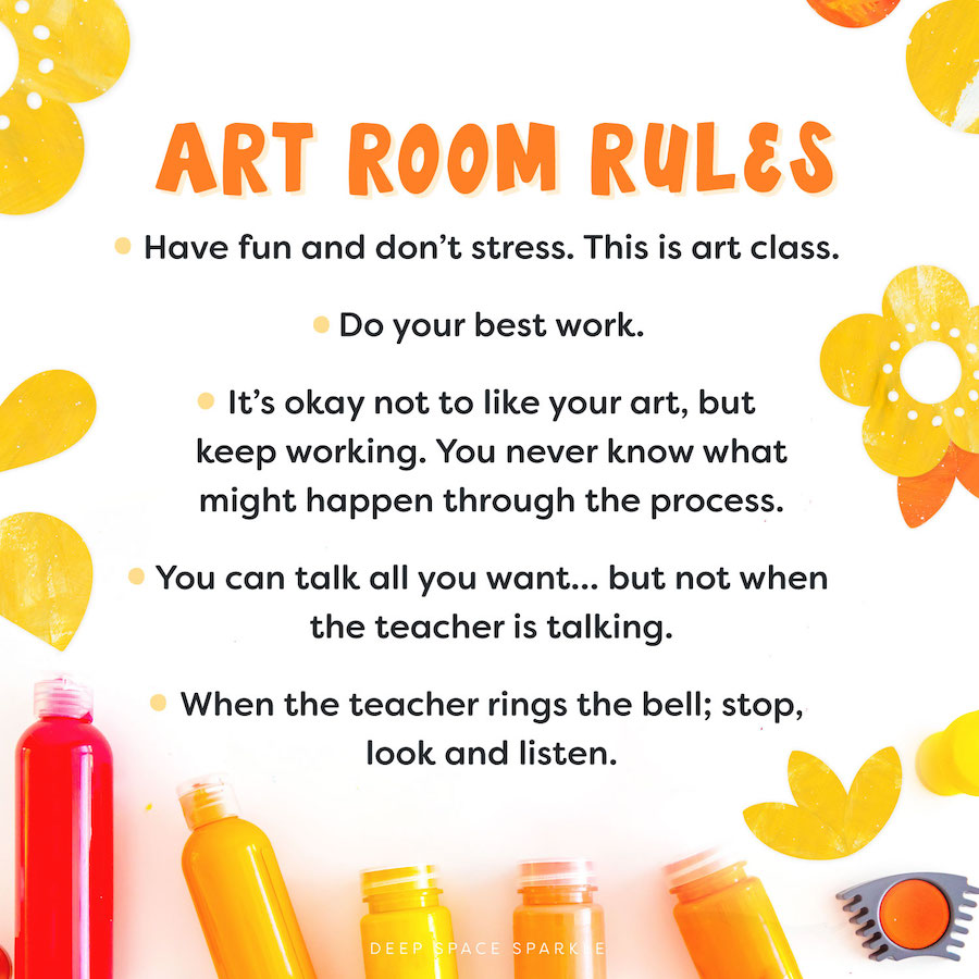 5 Rules to Simplify your First day of Art by Deep Space Sparkle