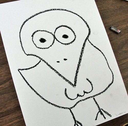 Kids draw and paint a simple bird inspired by American artist, James Rizzi.