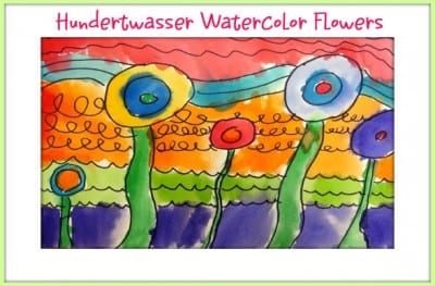 Hundertwasser watercolor art