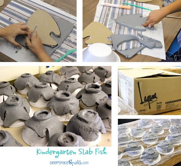 Steps to make a ceramic slab fish with little kids. You can substitute air dry clay and acrylic paints. Steps to make a ceramic slab fish with little kids. You can substitute air dry clay and acrylic paints.