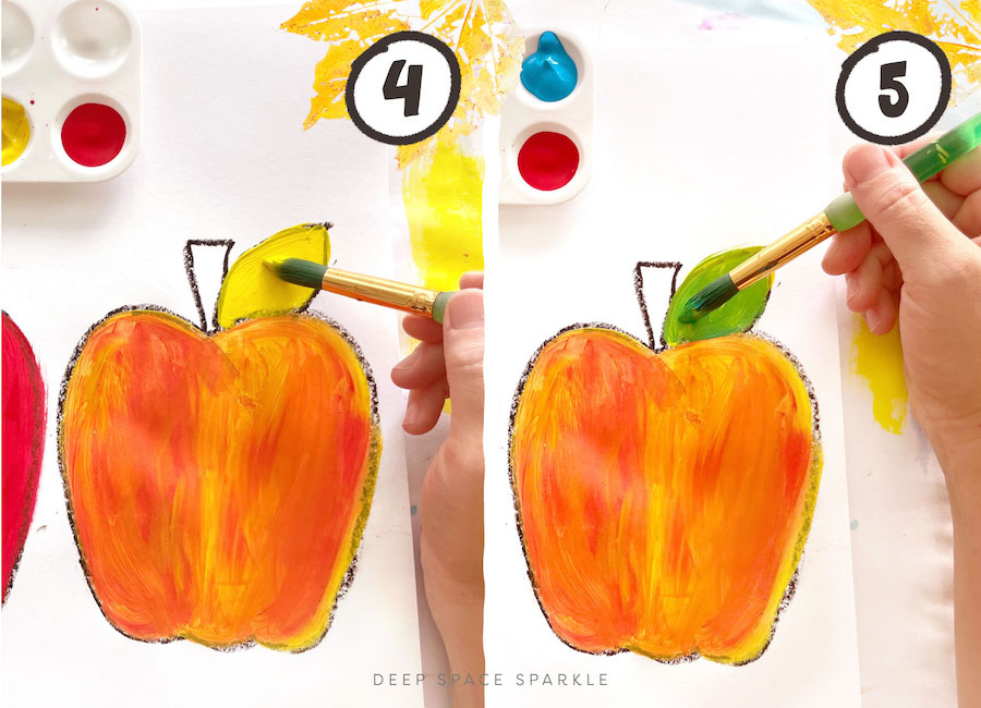 Autum Apples Art Project for Kinders