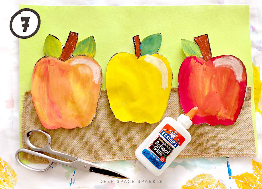 Autum Apples Art Project for Kinders