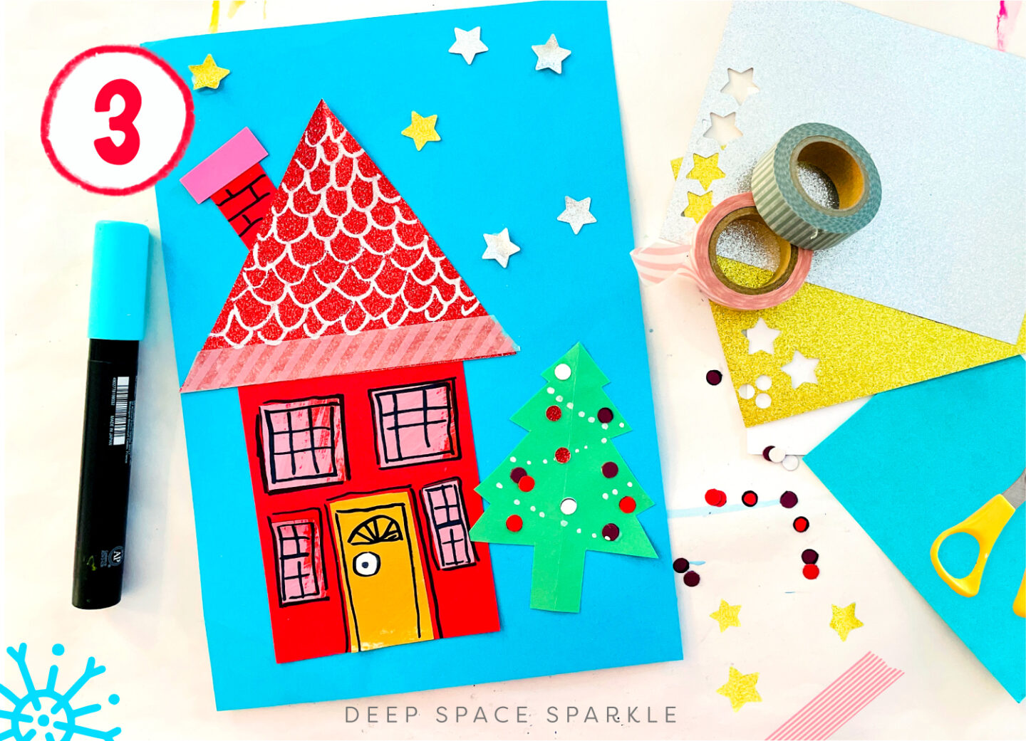 Holiday Collage Project | Deep Space Sparkle