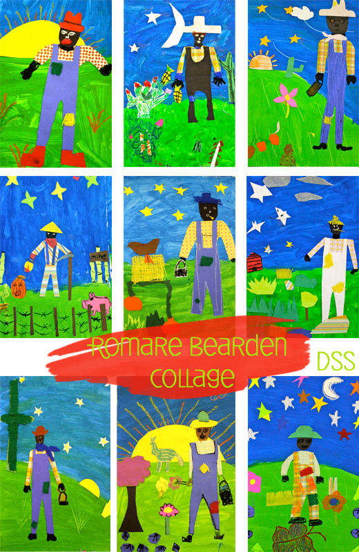 Romare Bearden Collage Deep Space Sparkle