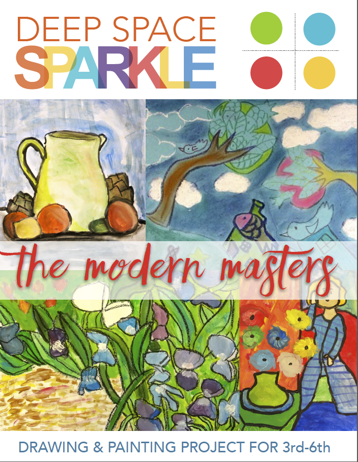 modern masters art projects grades 3 6 deep space sparkle