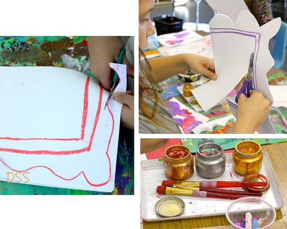 Kids create a pointillism heart and gilded frame. Great art and craft project for Valentine’s Day. Kids create a pointillism heart and gilded frame. Great art and craft project for Valentine’s Day.